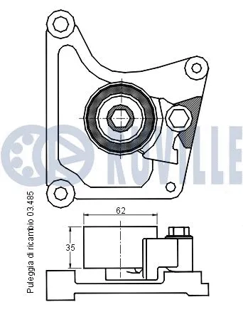 Tensioner Pulley, timing belt