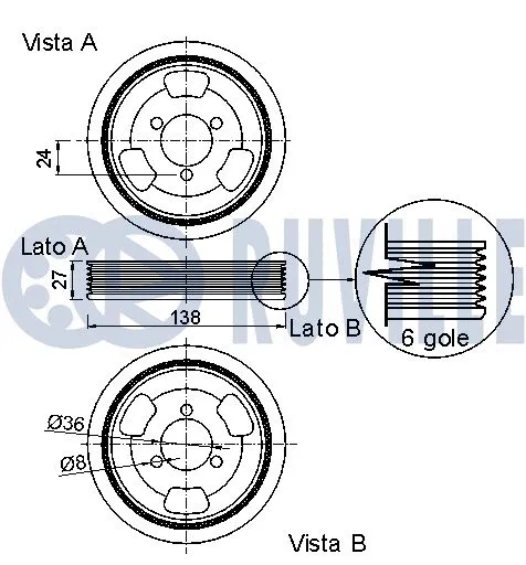 Belt Pulley, crankshaft