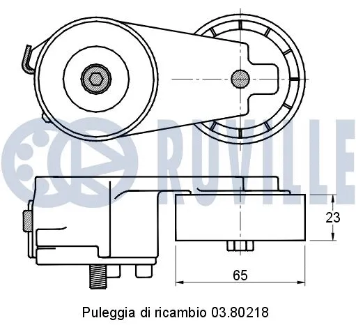 Belt Tensioner, V-ribbed belt