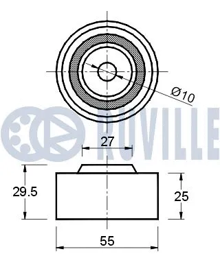 Deflection/Guide Pulley, timing belt