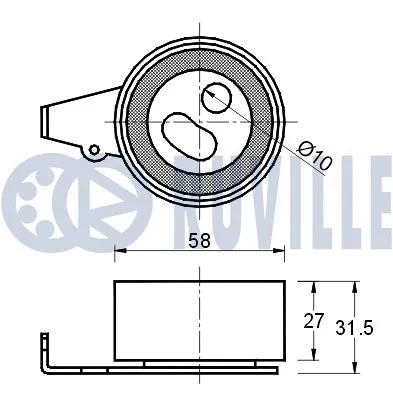 Tensioner Pulley, timing belt