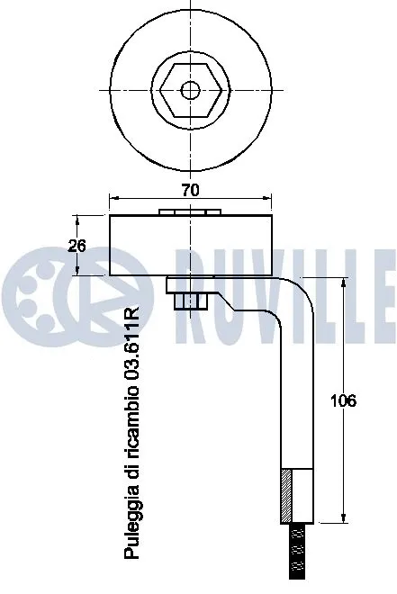 Belt Tensioner, V-ribbed belt