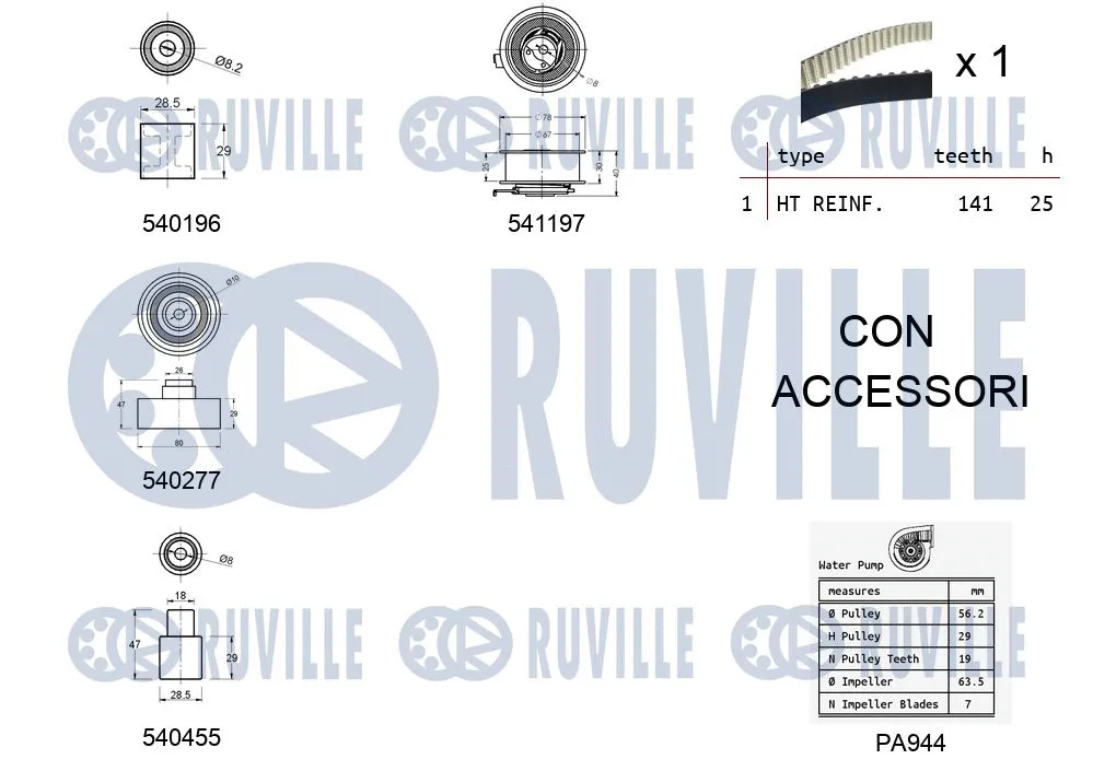 Water Pump & Timing Belt Kit