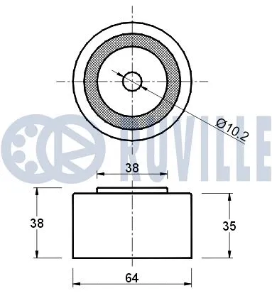 Deflection/Guide Pulley, timing belt