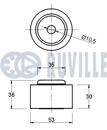 Deflection/Guide Pulley, timing belt