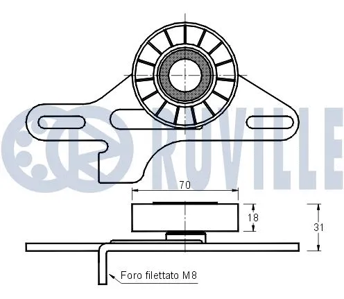 Belt Tensioner, V-ribbed belt