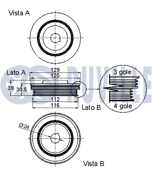 Belt Pulley, crankshaft