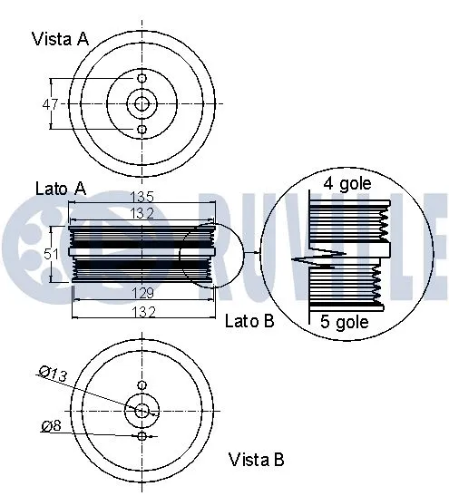 Belt Pulley, crankshaft