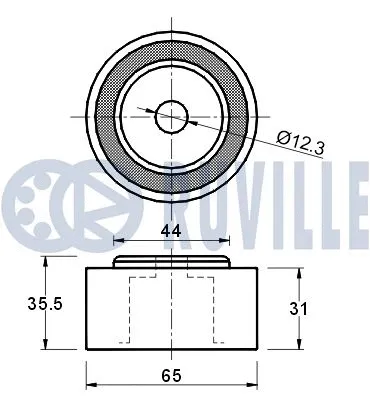 Deflection/Guide Pulley, timing belt