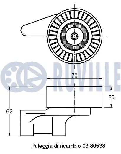 Belt Tensioner, V-ribbed belt