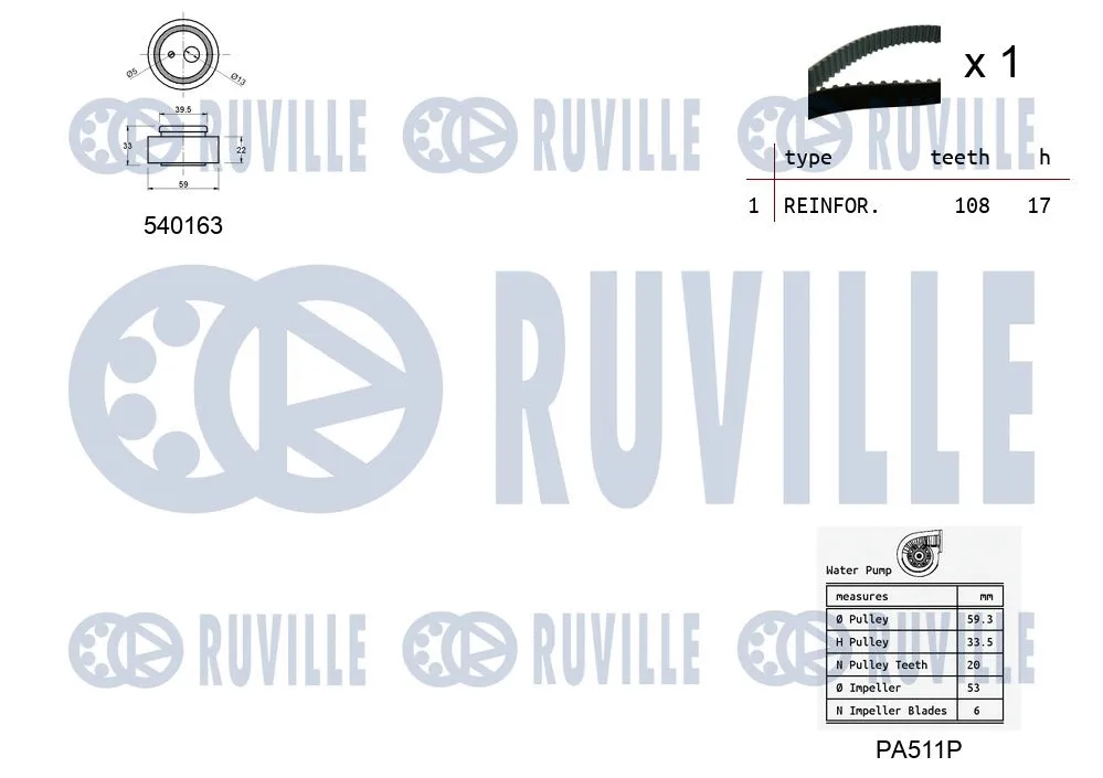 Water Pump & Timing Belt Kit