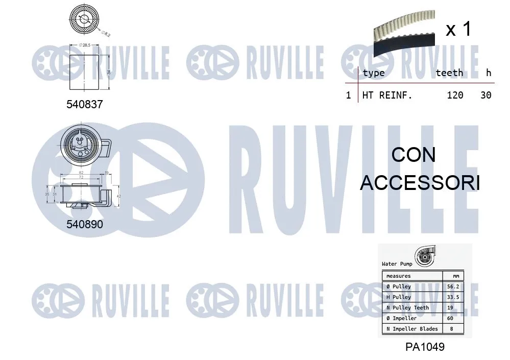 Water Pump & Timing Belt Kit