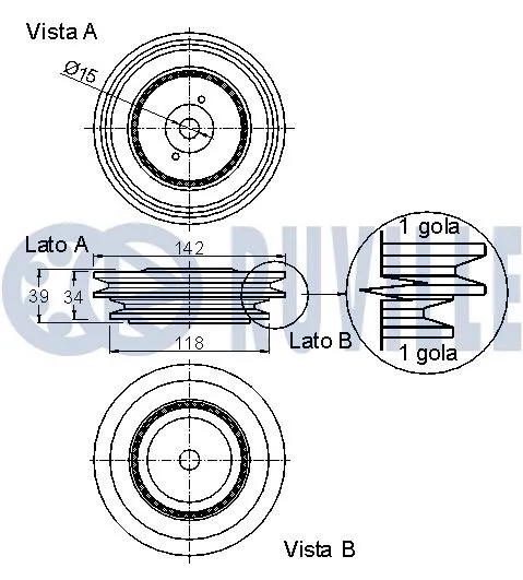 Belt Pulley, crankshaft