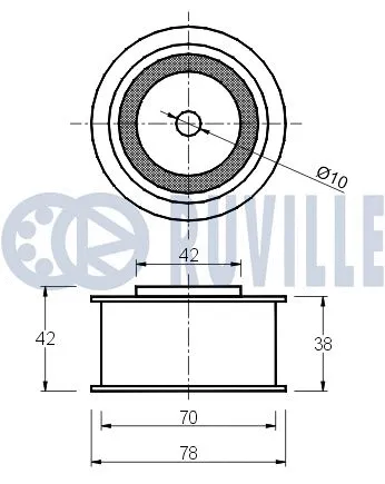 Deflection/Guide Pulley, timing belt