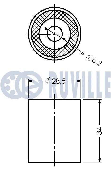 Deflection/Guide Pulley, timing belt