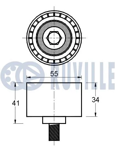 Deflection/Guide Pulley, timing belt