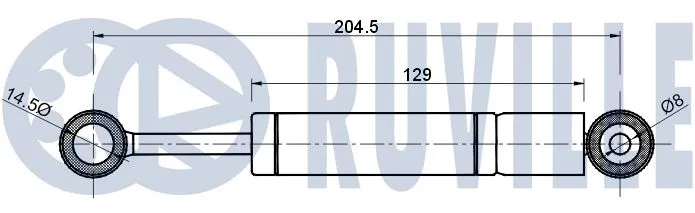 Deflection/Guide Pulley, V-ribbed belt