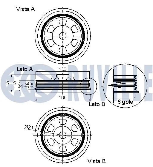 Belt Pulley, crankshaft