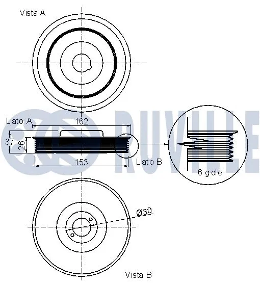 Belt Pulley, crankshaft