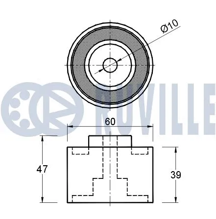 Deflection/Guide Pulley, timing belt