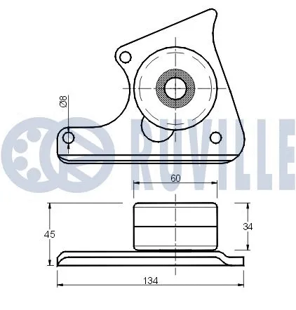 Deflection/Guide Pulley, timing belt