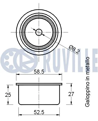 Deflection/Guide Pulley, timing belt