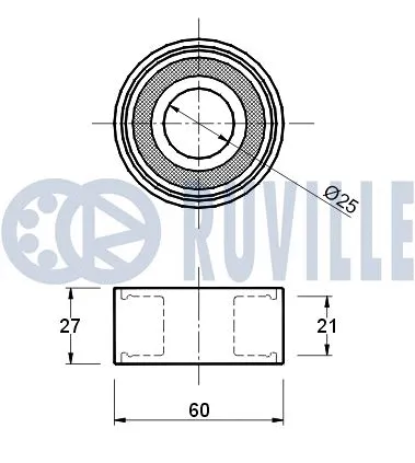 Deflection/Guide Pulley, timing belt