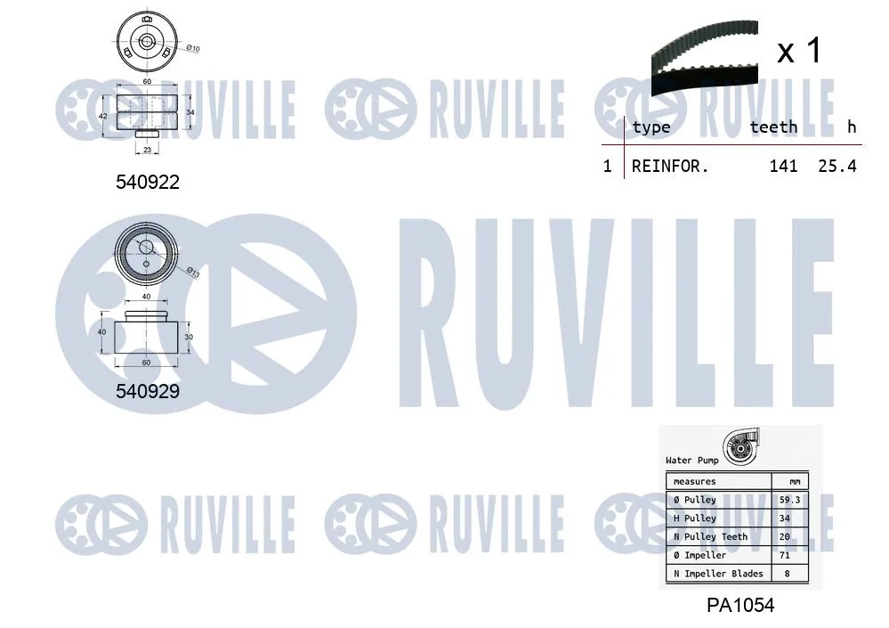 Water Pump & Timing Belt Kit
