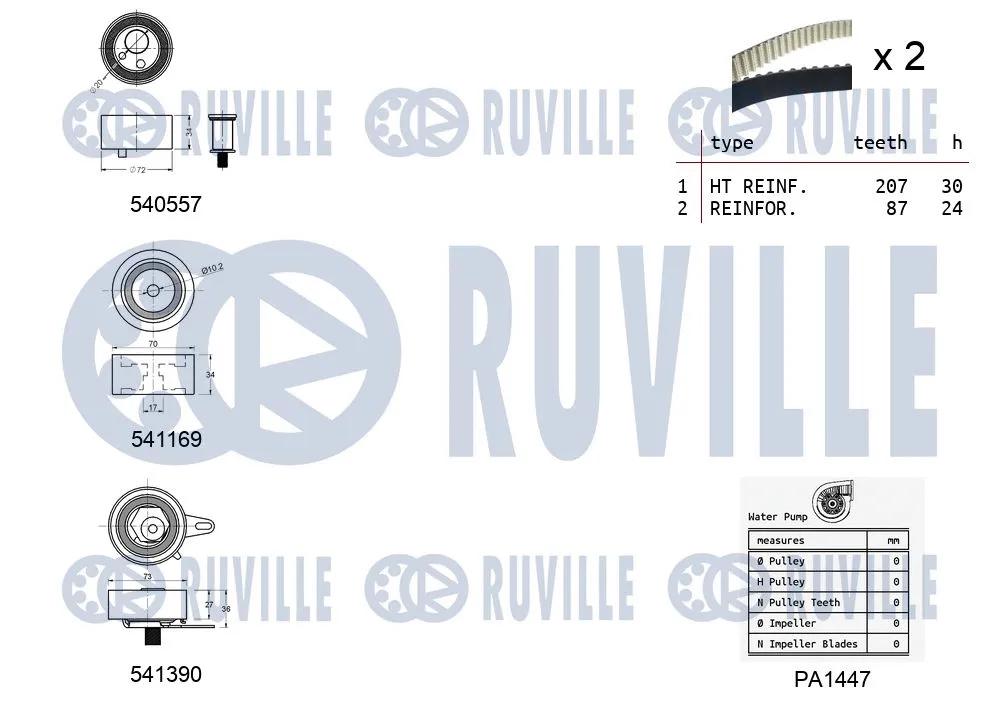 Water Pump & Timing Belt Kit
