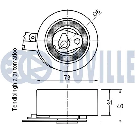 Tensioner Pulley, timing belt