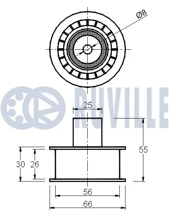 Deflection/Guide Pulley, timing belt