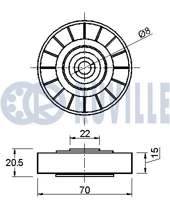 Belt Tensioner, V-ribbed belt