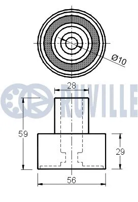 Deflection/Guide Pulley, timing belt