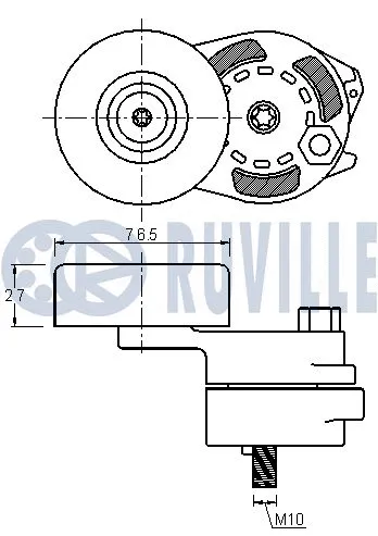 Belt Tensioner, V-ribbed belt