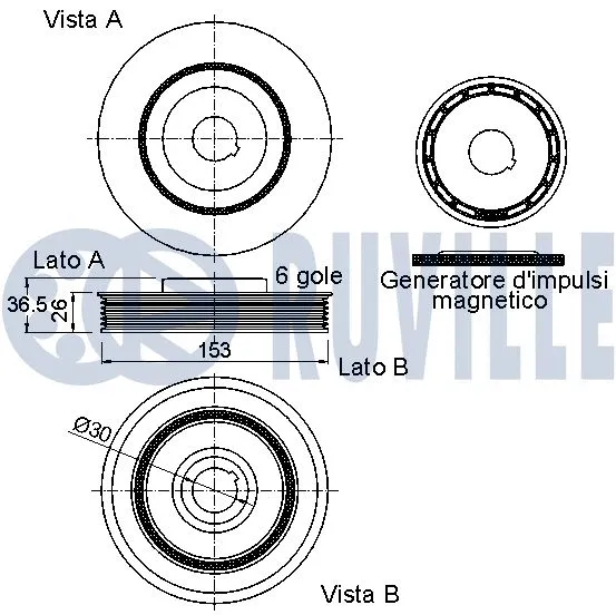 Belt Pulley, crankshaft