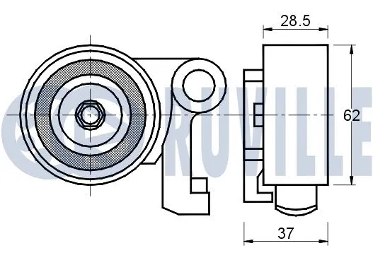 Tensioner Pulley, timing belt (541018)