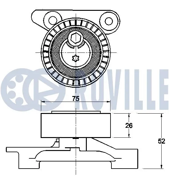 Belt Tensioner, V-ribbed belt