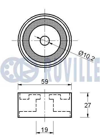 Deflection/Guide Pulley, timing belt