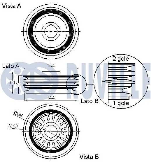 Belt Pulley, crankshaft