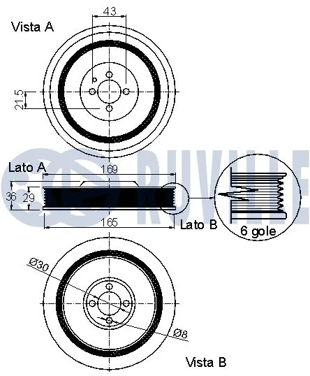 Belt Pulley, crankshaft
