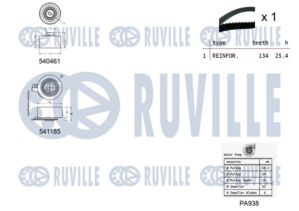 Water Pump & Timing Belt Kit