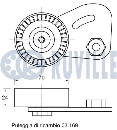 Belt Tensioner, V-ribbed belt