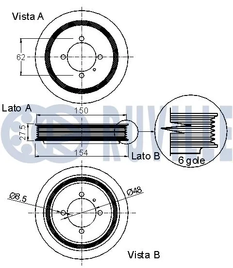 Belt Pulley, crankshaft