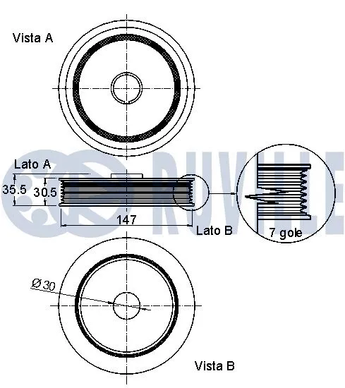 Belt Pulley, crankshaft