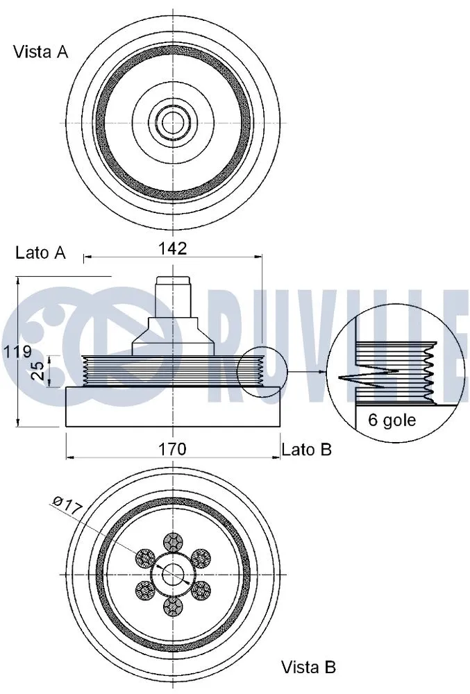 Belt Pulley, crankshaft