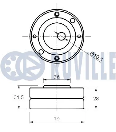 Tensioner Pulley, timing belt