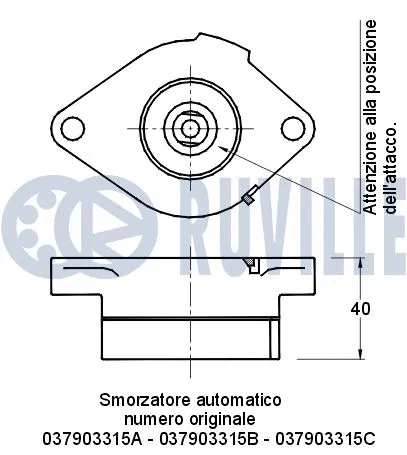 Belt Tensioner, V-ribbed belt