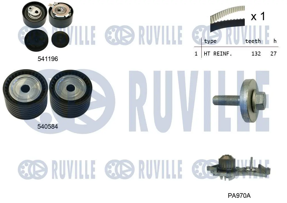 Water Pump & Timing Belt Kit (5503571)