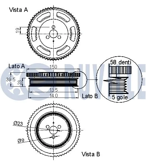 Belt Pulley, crankshaft