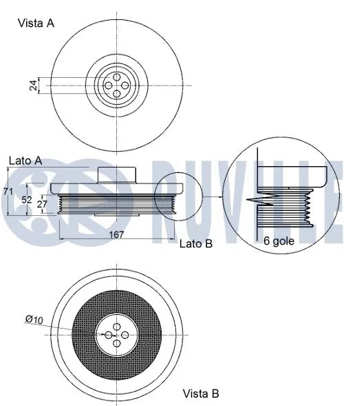 Belt Pulley, crankshaft